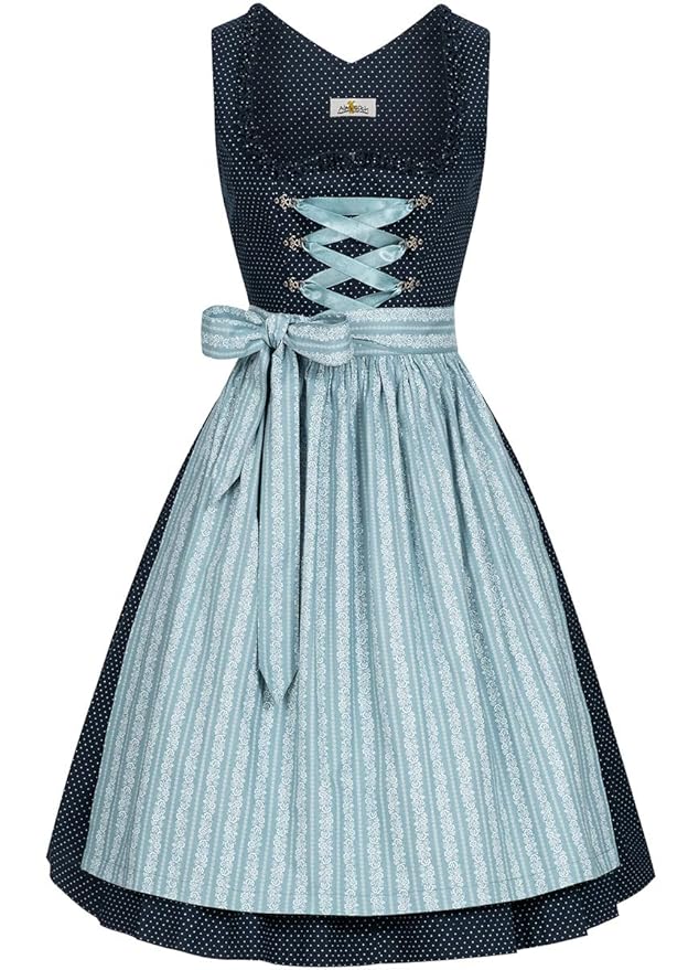 Almsach Damen Trachten-Mode Midi Dirndl Berta traditionell Gr.32-54