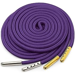YJRVFINE Athletic Round Shoe Laces: 2 Pairs 47 Inch