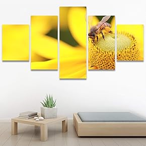 SIGNWIN 5 Panel Canvas Wall Art Modern Art...