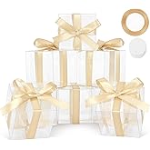 COTOPHER 60pcs Macaron Boxes, 4"4"4" Single Chocolate Covered Ore Cookies Boxes for Wedding, Baby Shower