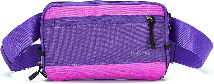 purple belt bag