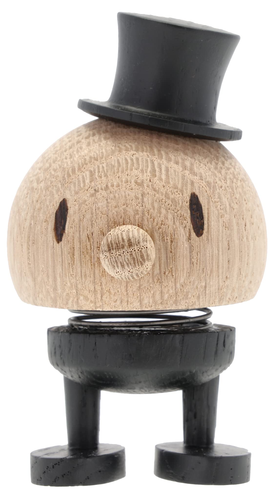 Hoptimist Groom, Groom Figurine, Decorative Wedding & Lucky Charm, Wedding Figures, Wedding Decoration Made of Wood, Beautiful and Funny Gift Idea for Weddings, 4.5 x 5.9 x 8.4 cm, Small, Raw Oak