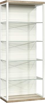 Amazon Com Sauder Cottage Road Tall Bookcase White Finish