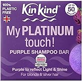 KinKind Toning Purple Shampoo Bar - My PLATINUM Touch! Solid Bar for Blonde, Silver & White Hair | Travel Shampoo Bars for Hair | Up to 50 Washes - Vegan