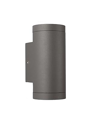 GU10 Außen Wandleuchte - Aluminium Anthrazit Doppelflutig für LED oder Halogen Leuchtmittel Up & Down light