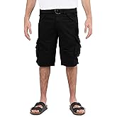 X RAY Mens Cargo Shorts Camo & Solid Colors 12.5" Inseam Knee Length Classic Fit Multi Pocket (Big and Tall Shorts for Men)
