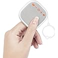 PopoIron Portable Sound Machine, in-Ear Ultra Slim Mini White Noise Sound Machine with 17 Soothing Sounds for Adult Kid Baby, Timer, Memory Function, Rechargeable Noise Maker for Sleep Travel Home