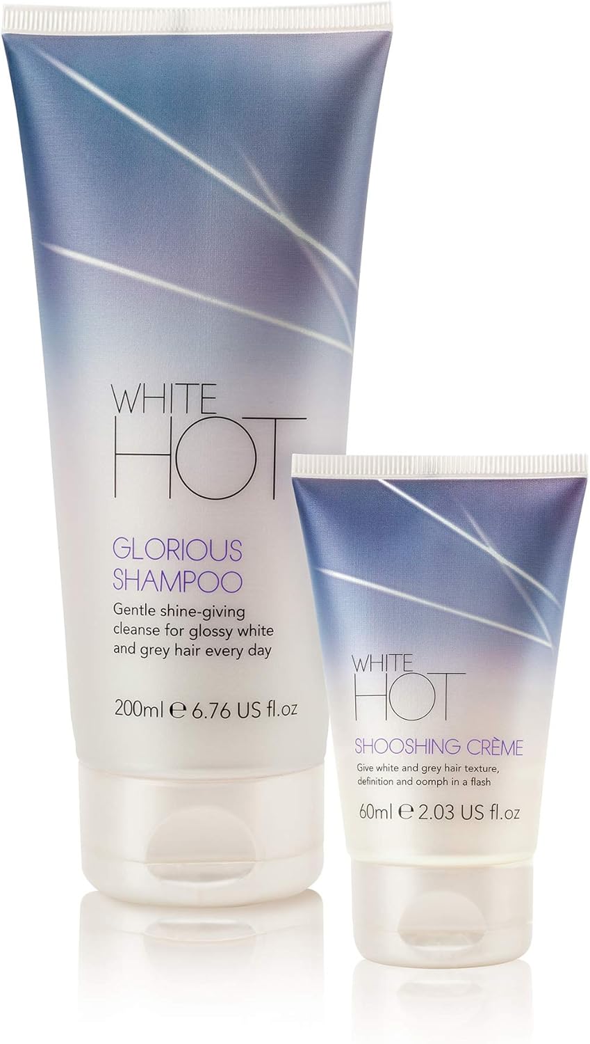 White Hot Short Hair Duo:Glorious Shampoo & Shooshing Crème to give grey & white hair volume & oomph, 260 ml (Pack of 1)