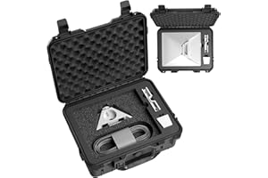 Zeroffi Starlink Mini Case, IP67 Waterproof Starlink Mini Carrying Case for Travel, Portable Protective Hard Case with Molded Foam for Starlink Mini and Accessories, Black