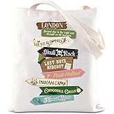 TGBJE Fairy Tale Movie Merchandise Tote Bag Peter Fairytales Inspired Gift Fairy Pixie Cartoon Fans Gifts