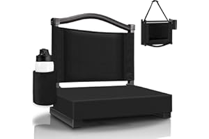 HABUTWAY Stadium Seats with Back Support and Thick Cushion Bleacher Seats with Backs and Cushion Wide, Stadium Chairs Include Shoulder Strap and Pocket, Perfect for Sports Events