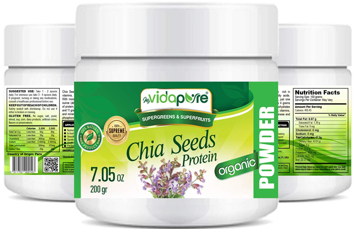 Amazon.com: CHIA Seed Protein Powder Organic Freeze-Dried ...