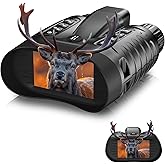 4K Night Vision Goggles, Night Vision Binoculars with Rangefinder, 3.2" HD Screen, 5000mAh Rechargeable Battery, 32GB TF Card for Adults, Camping, Wildlife Observation