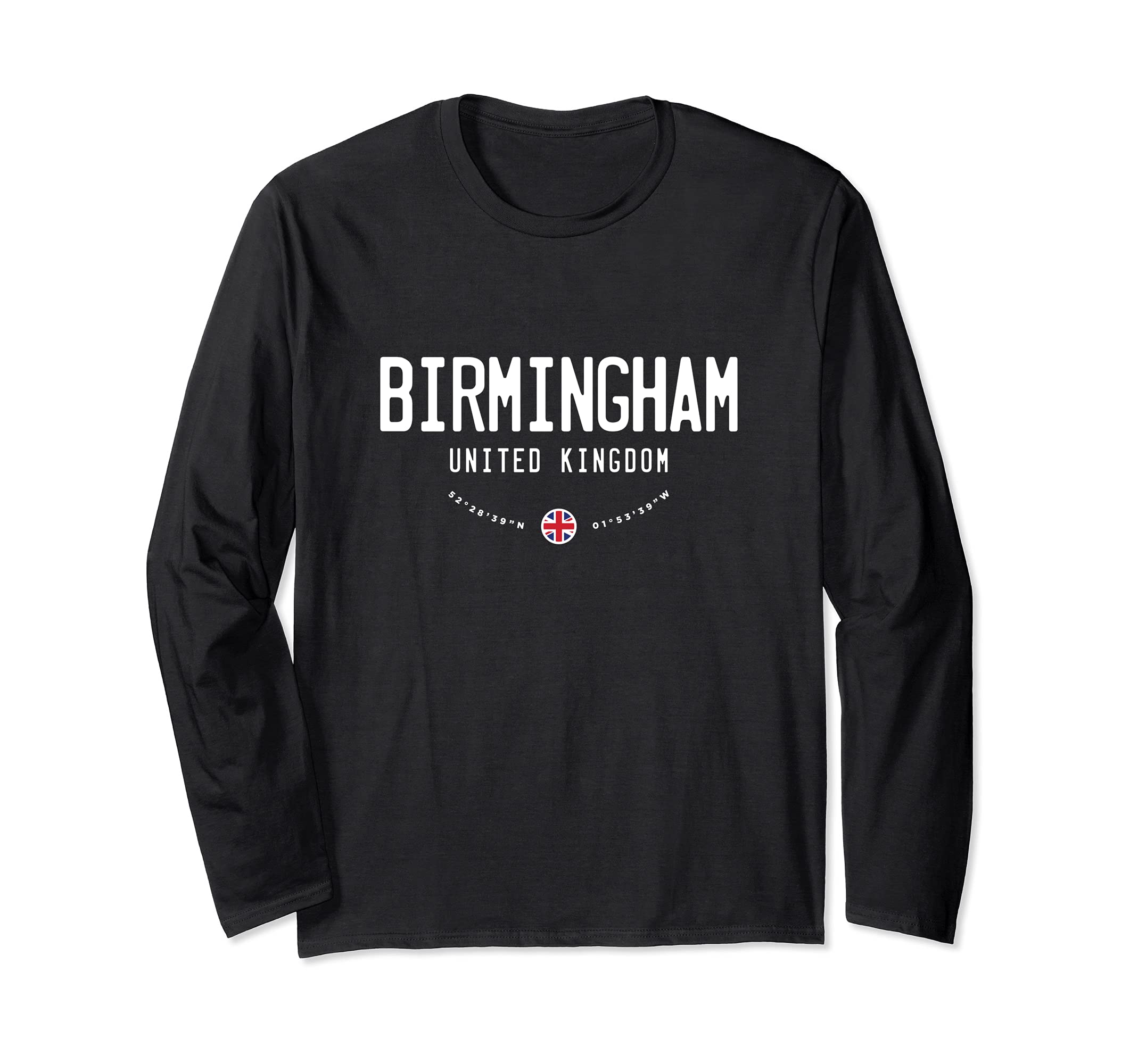 Birmingham United Kingdom UK Flag Long Sleeve T-Shirt