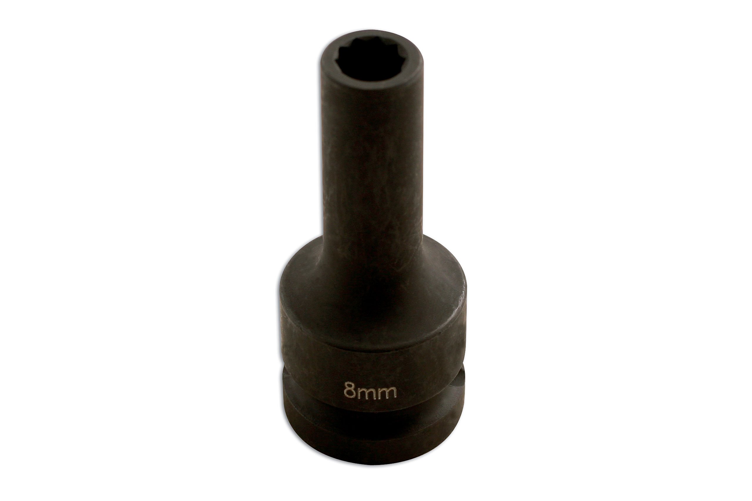 Laser 5132 Split Rim Impact Socket 1/2"D 8mm x 10pt