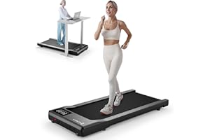 LACUFFY Walking Pad for Home Office, No-Assembly Treadmills with APP and Remote Control, LED Display, 2.5 HP Quiet Walking Jogging Machine, 300 lbs Capacity