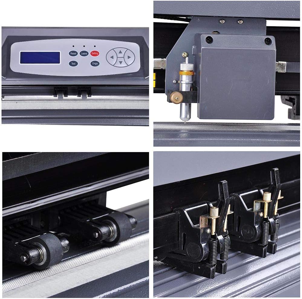 28" Vinyl Cutter Sign Plotter Cutting w/Signmaster Cut Basic Software 3 Blades: Office Products