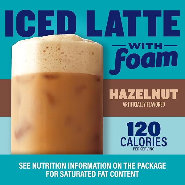 MAXWELL HOUSE ICED HAZELNUT LATTE WITH FOAM ALL IN ONE DRINK MIX, 5.82 OZ, 6 PACKETS