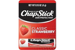 ChapStick Classic Strawberry Lip Balm Tube, Lip Care and Lip Moisturizer - 0.15 Oz