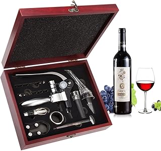 Smaier Weinöffner-Set bestehend aus geflügeltem Korkenzieher und Flaschenöffner, Edelstahl, Wein, Rotwein Set of 9