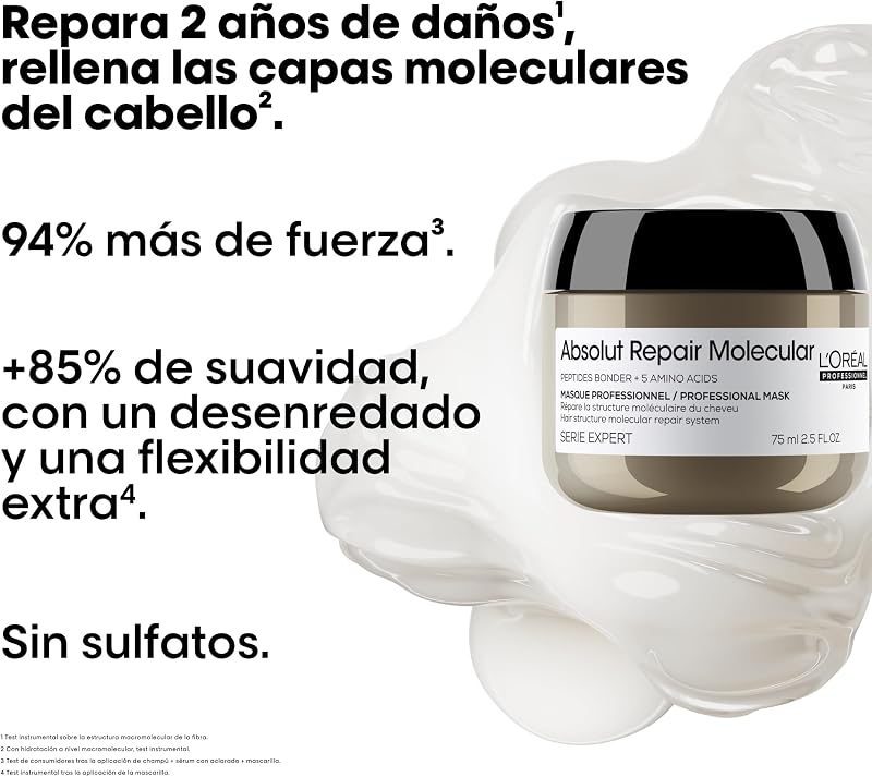 L'Oréal Professionnel Absolut Molecular Repair, Máscara Capilar de Viagem 75ml