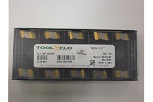 TOOL FLO 10pc) ToolFlo FLT 3R GP3R Top Notch Coated Carbide 60° V Threading Inserts NT 3R GP3 Made in USA