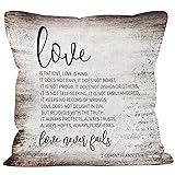 MONALET Vintage Christian Bible Verse Love is