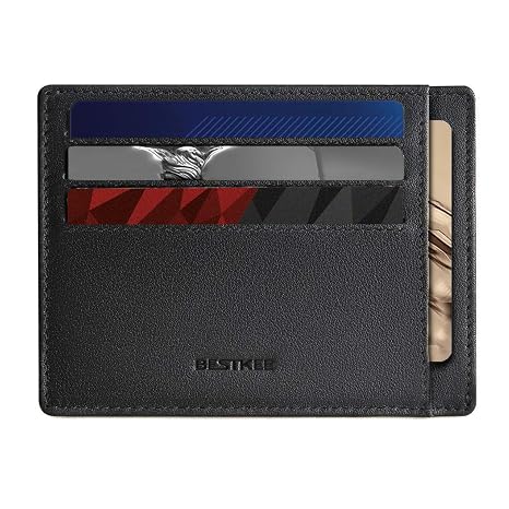 Slim Wallet Netspower Portafoglio Con Protezione Rfid,Porta Tessere Slim  Tascabile Regalo per Uomo Porta Carte di Credito-Nero Uomo urban-earth.co.uk