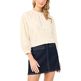 Vince Camuto Women's Lace Half Placket Blouse