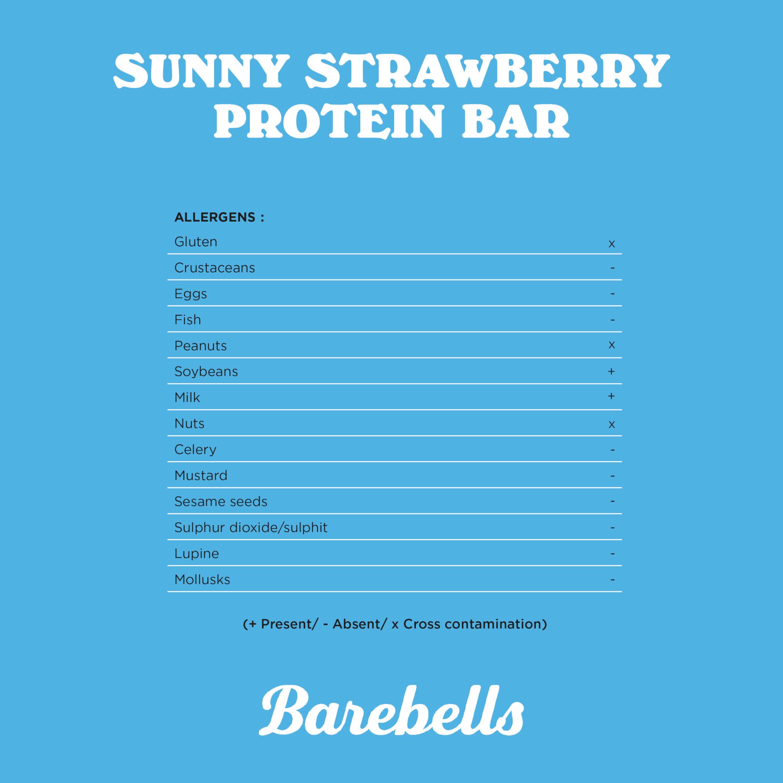 Barebells Protein Riegel – 16g High Protein Bar, Zuckerarm, Eiweißriegel, Ohne Palmöl – Sunny Strawberry, 12 x 55gr 6