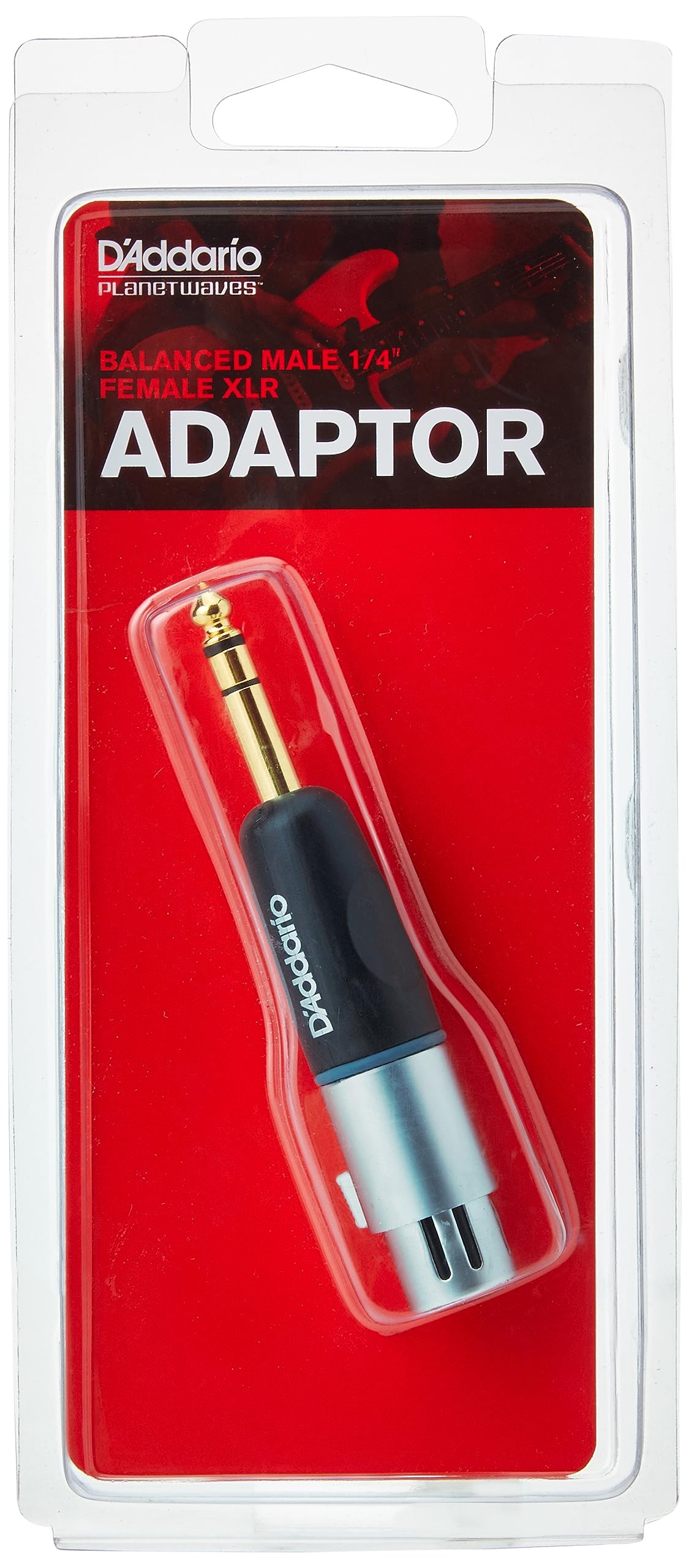 Planet Waves PW-P047AA 0.25 inch Male Balanced to XLR Female Adapter