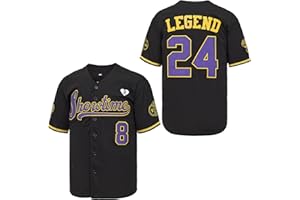 PERC30 Men's Showtime 8-24 Legend 90s Hip Hop Baseball Jersey Stitched for Memorial Day