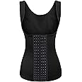 Evanhome Women's Waist Trainer Cincher Underbust Corset Vest Steel Boned Hourglass Body Shaper With Hooks S-4XL