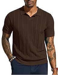PJ PAUL JONES Mens Knit Polo Shirts Short Sleeve