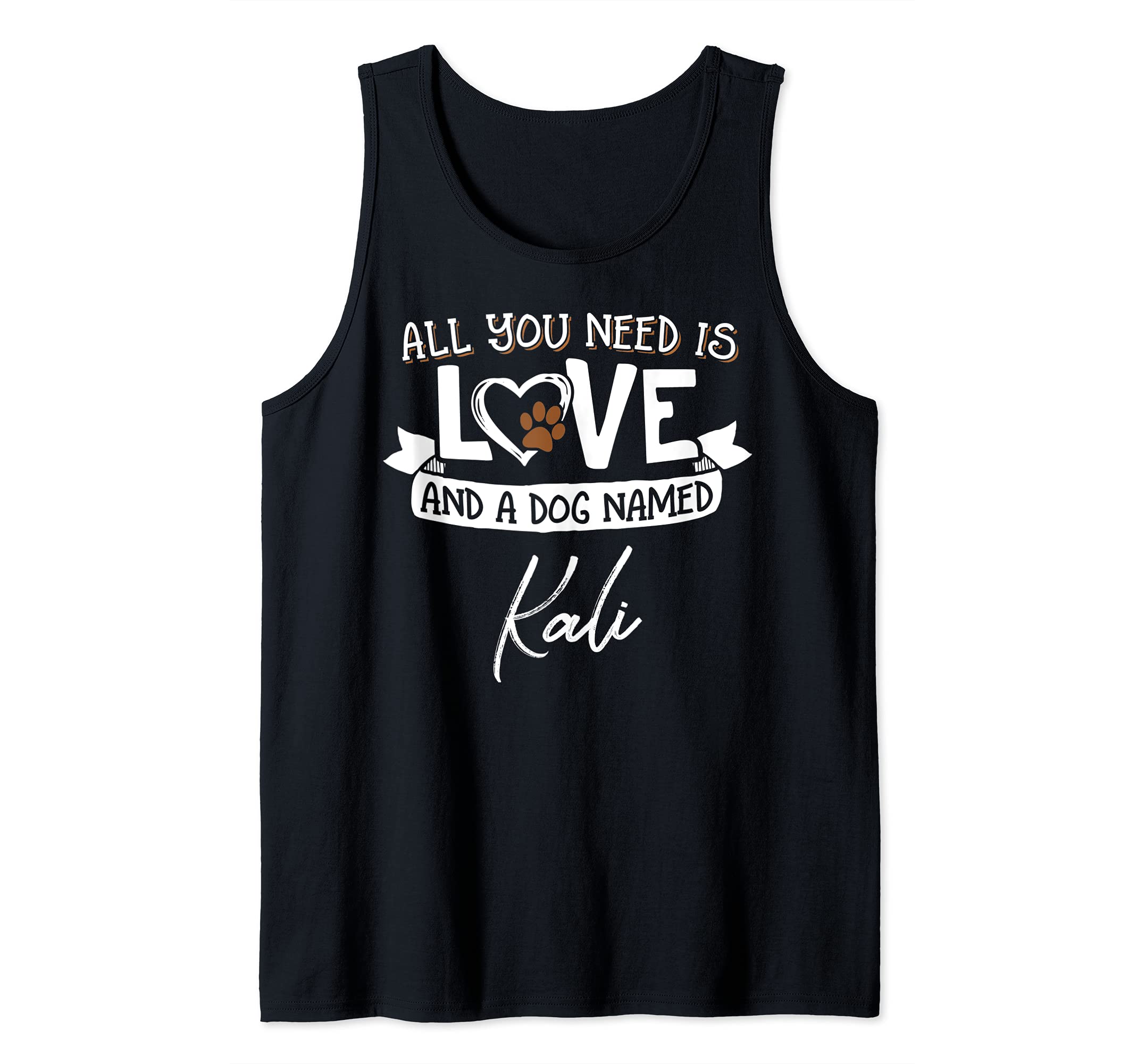 Cute Dog Named Kali Design for Women and Men Tank Top