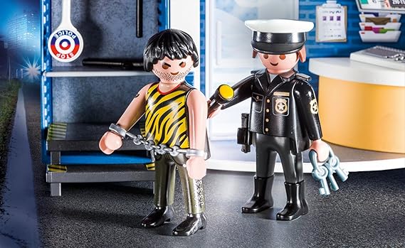 playmobil police station play box