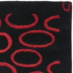 SAFAVIEH Soho Collection 2'6" x 8' Black / Red