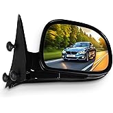 SCITOO Passenger Side View Mirror|Fits For 1994-1997 For Chevy S10 | Power Mirror Adjustment|Manual Folding|Non-Heated - Fits For 1995-1997 For Chevy Blazer S10 1994-1997 S10 Pickup 1995-1997