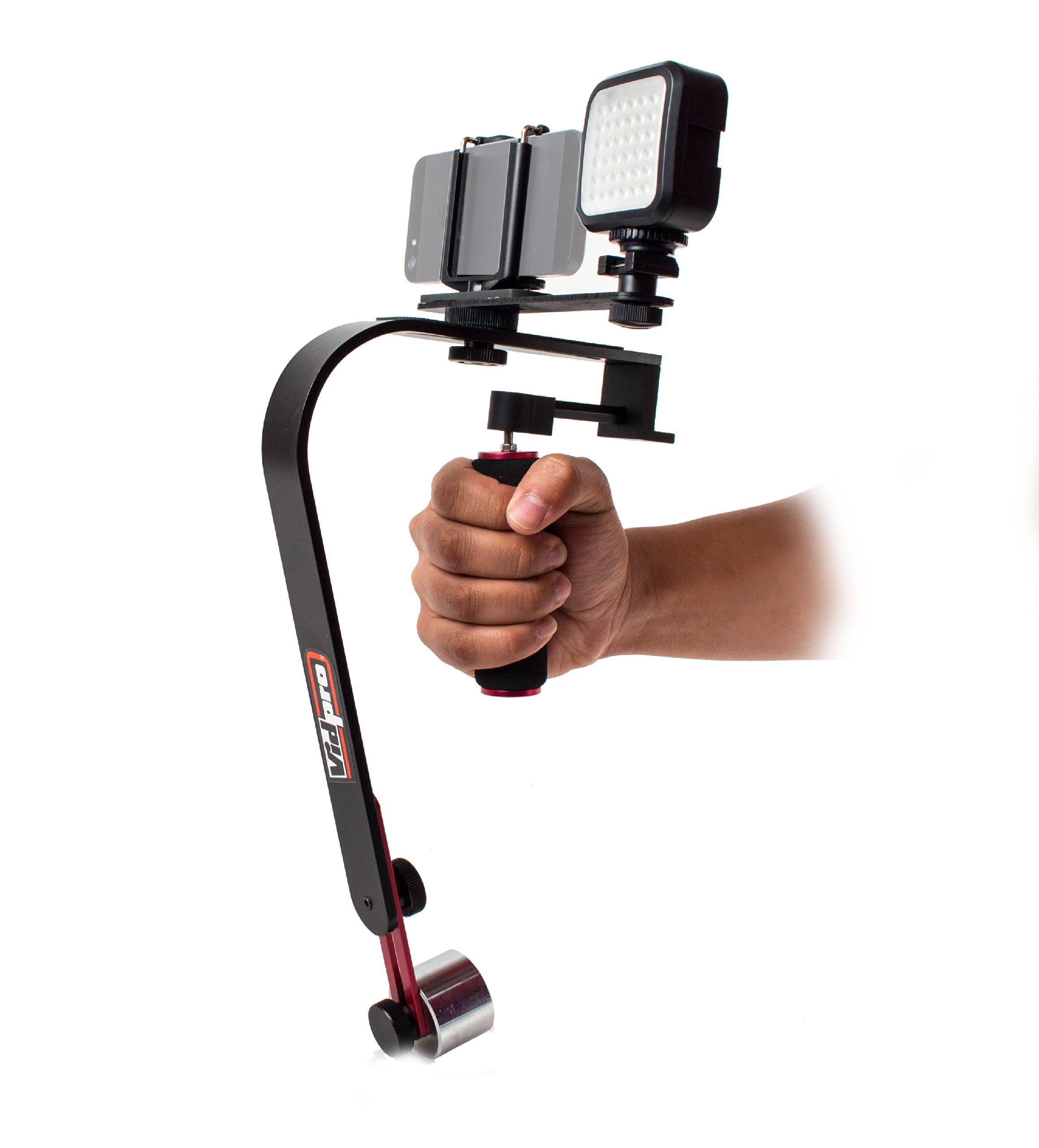 Pro Stabilizer Kit Includes LED Video Light Kit + Stabilizer for GoPro