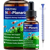 No Planaria &amp; Hydra Support, Aquarium Balance Liquid for Shrimp &amp; Fish | Helps Maintain Tank Stability and Reduce Flatworm-Related Issues, Shrimp-Safe Formula, 60ml