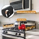 VANROUG 4Pcs Stainless Steel Stove Gap Covers Adjustable 13.8-27.5in Black view 3