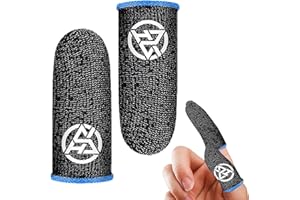 Finger Sleeve for Game - Anti-Sweat Breathable Finger Covers | Thumb Sleeves Mobile Game, Cool Breathable Thumb for Most Peop