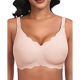 Ganado Seamless Wireless Bras for Women No Underwire Bras Supportive Bralette Padded Comfort T Shirt Bra