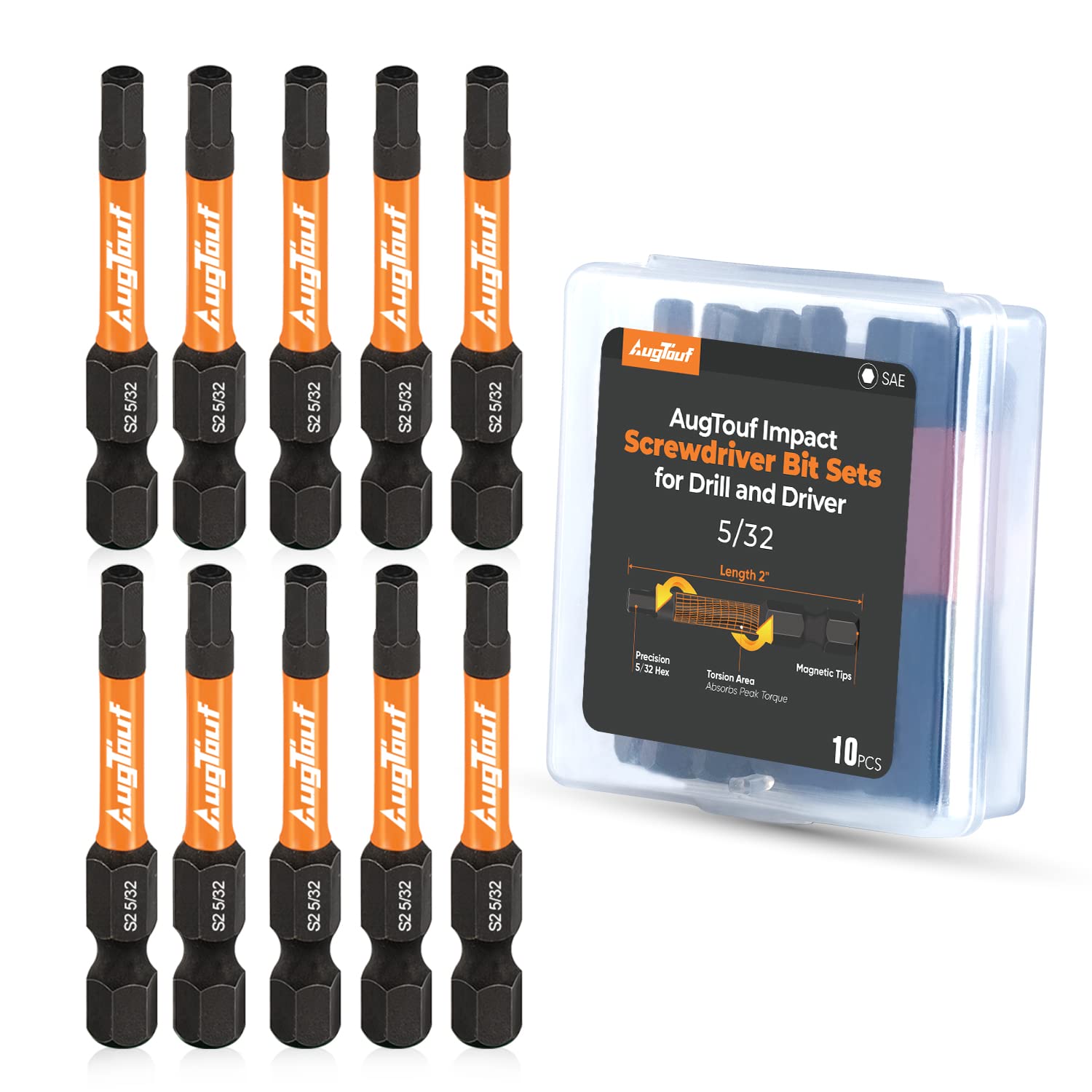 toolant 5/32" Impact Hex Bits Set
