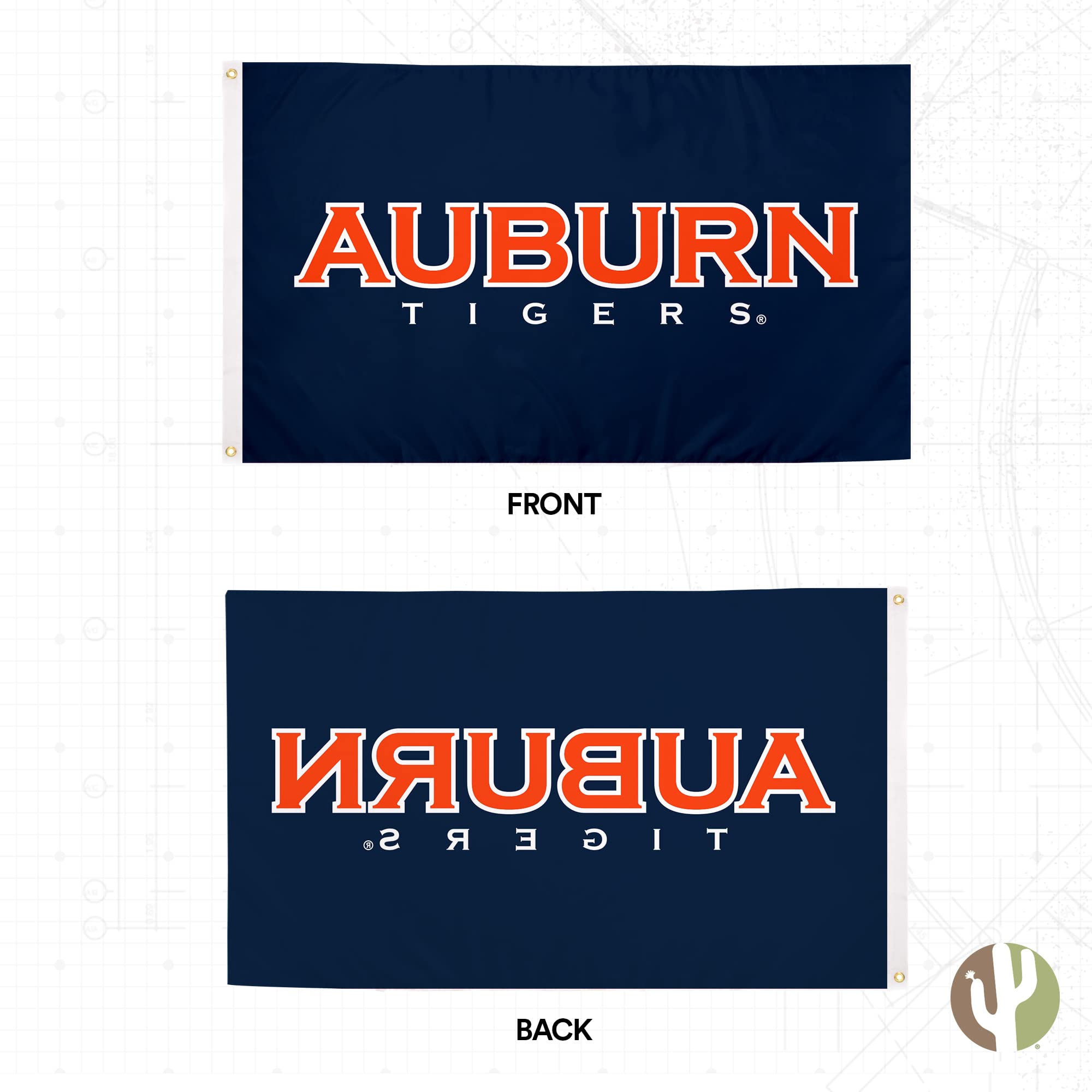 Auburn University Gartenflagge – Tigers War Eagle, 100% Polyester, Doppelseitig