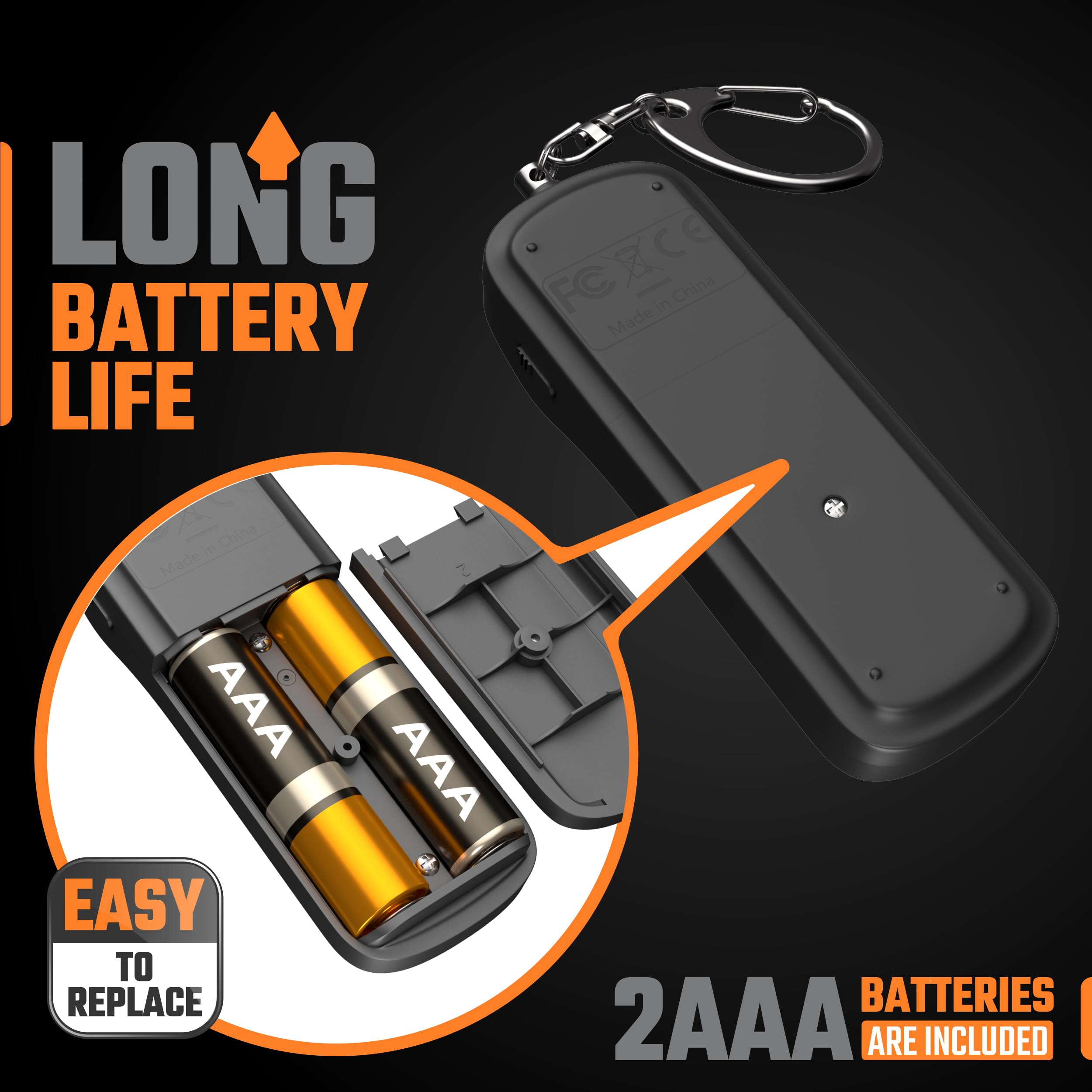 Personal Alarm Keychain for Women Safety – 3 Pack Protection Siren Key Chain Whistle – 130 dB Emergency Panic Alert Device by WETEN