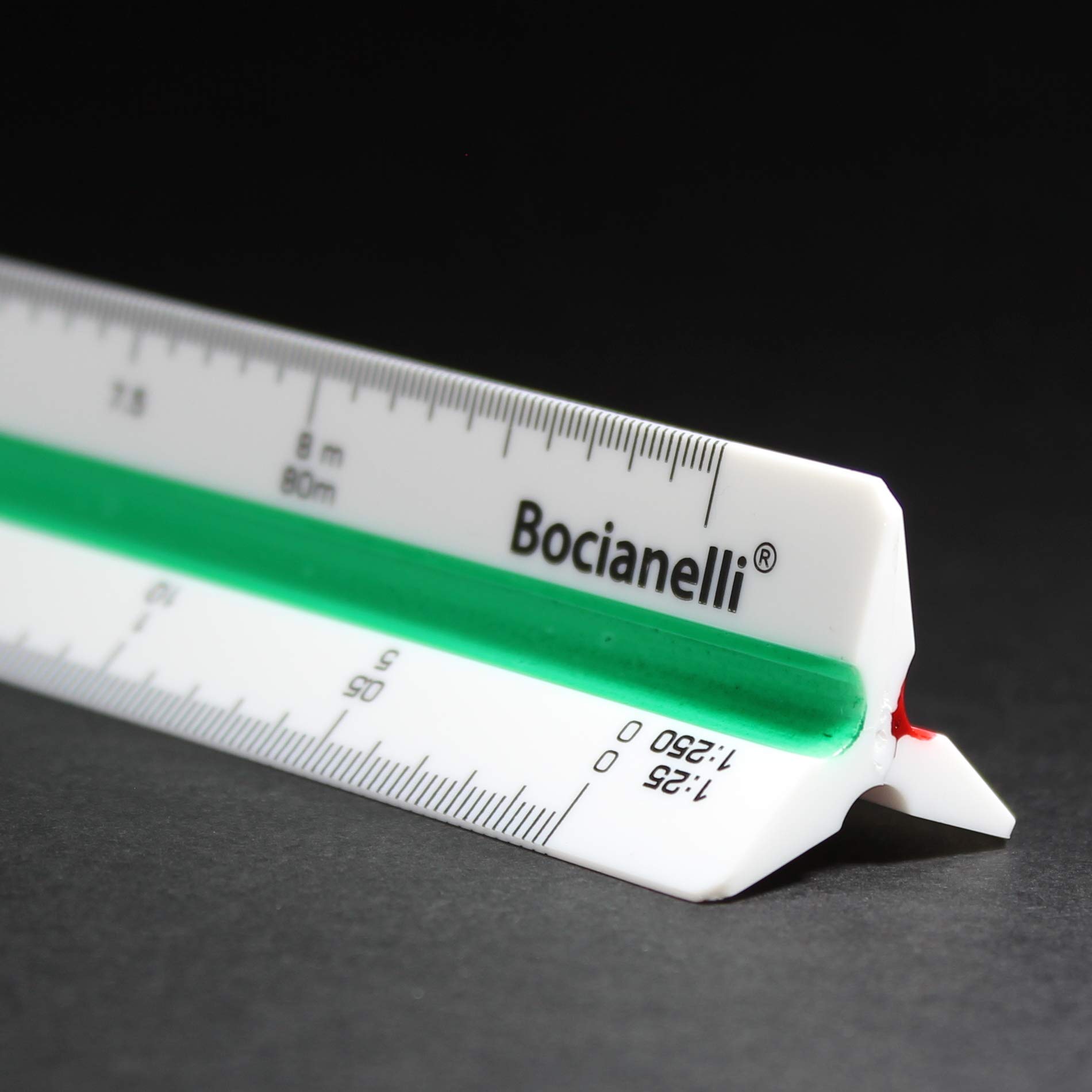 Professional 30cm 12" Metric Plastic Triangular Scale Ruler 1:10 1:20 1:25 1:30 1:40 1:50/1:100 1:200 1:250 1:300 1:400 1:500 in a Case