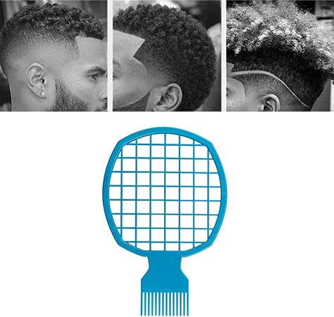 Amazon ダブルエンドツイストアップコーム アフロ カールツイストアップヘアコーム テニスティンフォイルスタイリングコームナチュラルヘアスタイリングツールコイルコームツール 理髪店や個人用 お手入れがとても簡単 ブルー Gsjdd 櫛 コーム 通販