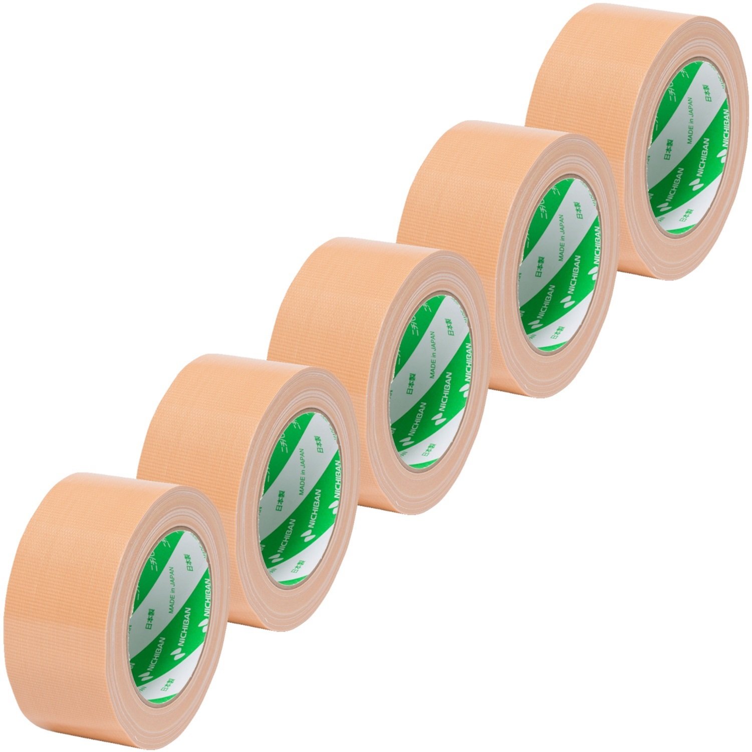 ニチバン 布テープ 50mm×25m 5巻パック LS29-5P 黄土商品画像