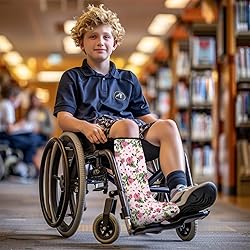 LedBack Pink Roses Cast Cover for Foot and Leg